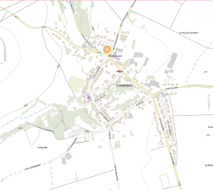 Carte de localisation avec envoi vers le site géoportail dans un nouvel onglet